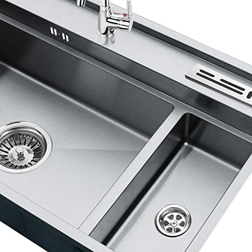 860X500X180mm instalación de Acero Inoxidable Fregadero de Cocina Doble Recipiente Cuadrado de Undermount Y Flushmount Fregaderos de un seno 12.16
