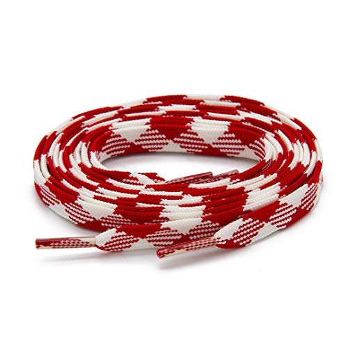 899laces - Cordones planos, 10 mm de ancho, para tus zapatillas, 90 cm-150 cm de longitud, muchos colores diferentes, edición especial WTF? !, color Multicolor, talla 150