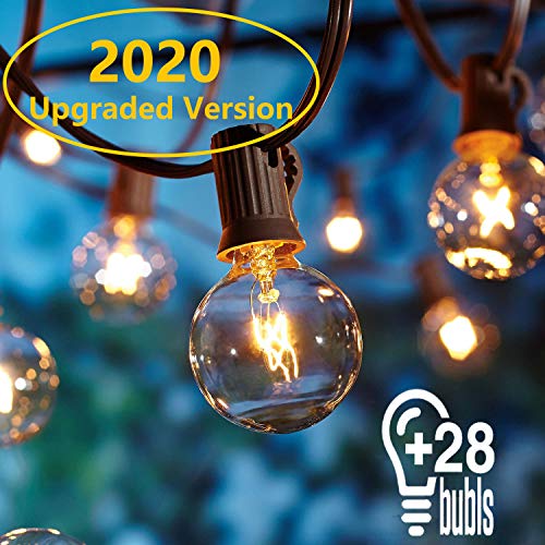 9 Metros Guirnaldas luminosas de exterior,[Versión actualizada] OxyLED G40 Luces de la secuencia del jardín al aire libre,Decorative String Luces de patio,Garden Terrace Luces de patio de Navidad