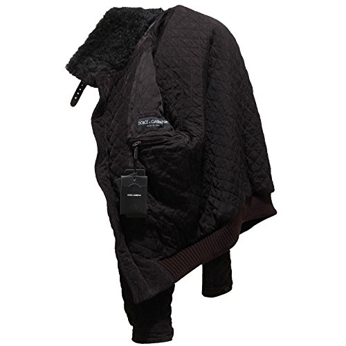 90992 giubbotto DOLCE&GABBANA D&G marrone velluto giubbino giacca uomo jack [50]
