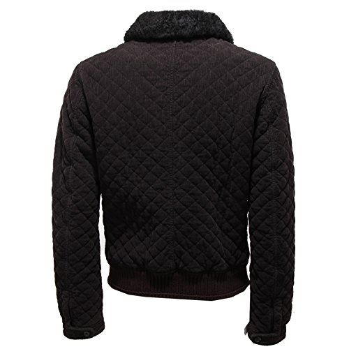 90992 giubbotto DOLCE&GABBANA D&G marrone velluto giubbino giacca uomo jack [50]