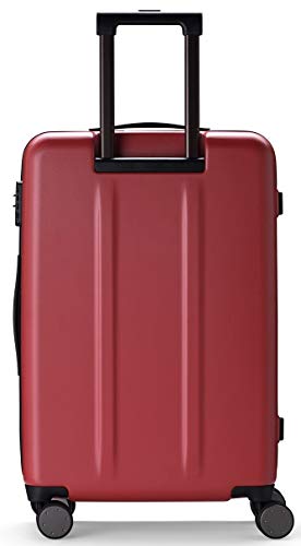 90FUN Maleta de Cabina rígida I Equipaje de Mano Ligero 4 Ruedas con Cerradura TSA I 55,5 x 37,5 x 22,3 cm I Rojo