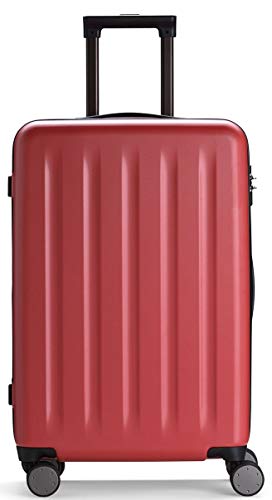90FUN Maleta de Cabina rígida I Equipaje de Mano Ligero 4 Ruedas con Cerradura TSA I 55,5 x 37,5 x 22,3 cm I Rojo