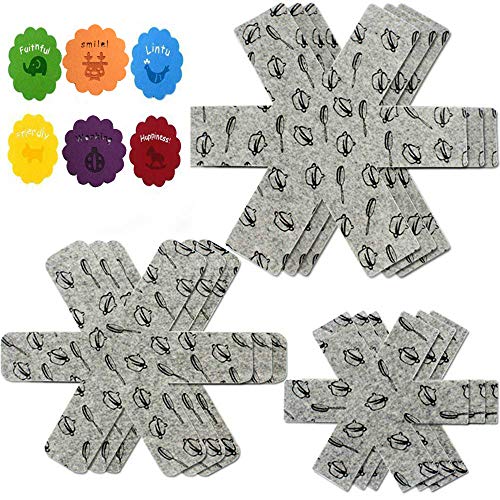 9pcs Protectores de Sartenes y Ollas, Juego de 26-38cm de Largo, Se Puede Cortar, Ideal para Preservar Las Sartenes y Cacerolas de Todos los tamaños evitando Que se Rayen al apilarlas Gris
