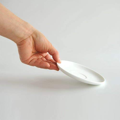 A di Alessi AGV30/77 All-Time - Set de Platos para Tazas de café (Porcelana, 4 Unidades)