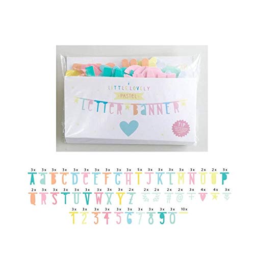 A Little Lovely Company - Guirnalda Letras Para Banner, Color Pastel
