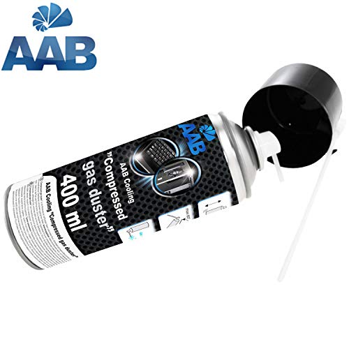 AAB Cooling Compressed Gas Duster 400ml - Spray de Hielo para Congelación de Tuberías, Spray para Congelar, Hielo Spray, Spray de Congelación, Spray de Enfriamiento
