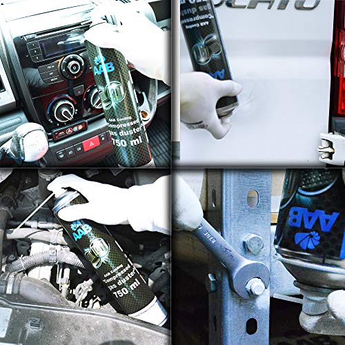 AAB Cooling Compressed Gas Duster 750ml - Spray de Hielo para Congelación de Tuberías, Spray para Congelar, Hielo Spray, Spray de Congelación, Spray de Enfriamiento