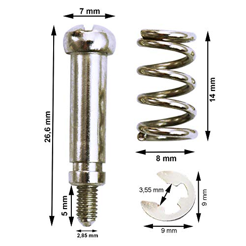 AABCOOLING BP775 SCREW - un conjunto de montaje de cuatro tornillos con un adicional resorte que mejora la sujeción
