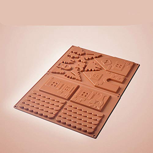 AAC House - Molde para Casitas de Chocolate, Hecho a Mano, diseño de casa de Jengibre