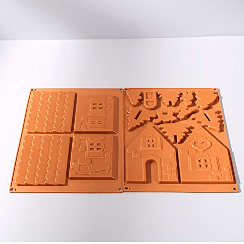 AAC House - Molde para Casitas de Chocolate, Hecho a Mano, diseño de casa de Jengibre