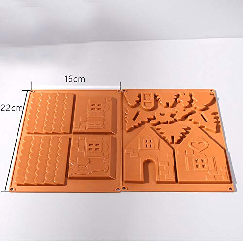 AAC House - Molde para Casitas de Chocolate, Hecho a Mano, diseño de casa de Jengibre