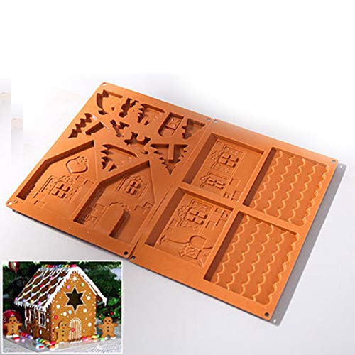 AAC House - Molde para Casitas de Chocolate, Hecho a Mano, diseño de casa de Jengibre