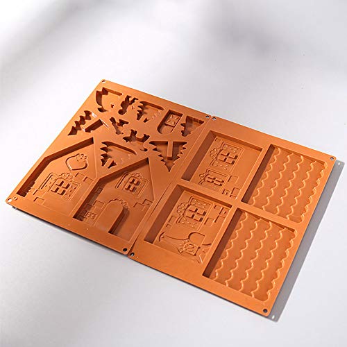 AAC House - Molde para Casitas de Chocolate, Hecho a Mano, diseño de casa de Jengibre