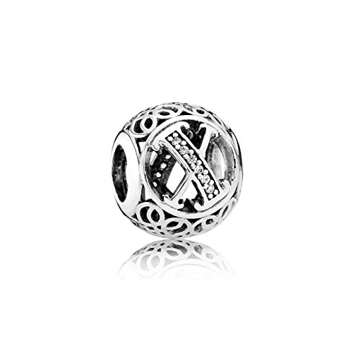 Abalorio Pandora 791868CZ Plata Letra X