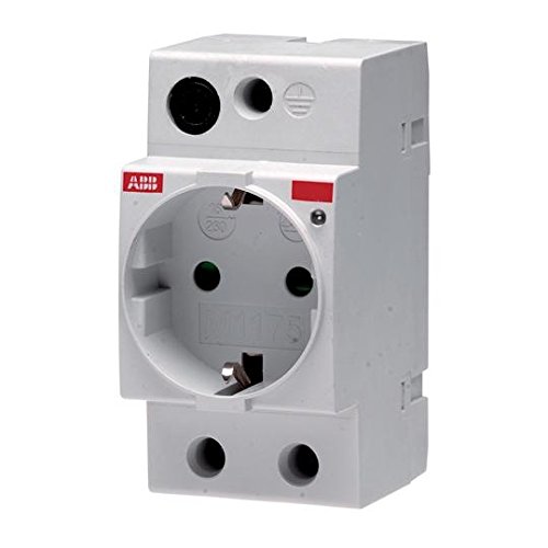 ABB M1175 Tipo F Gris caja de tomacorriente - Caja registradora (45 mm, 85 mm, 70 mm, 115 g)