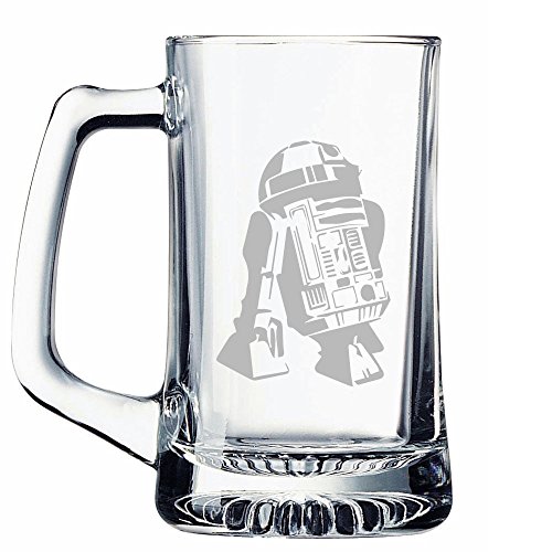 Abby Smith, R2-D2 silueta grabado 15-ounce jarra de cerveza