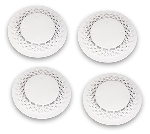 Abfluss UFO Juego de 4 piezas, 80 mm Cedazo de descarga de silicona, Fabricado en Alemania, también se adapta a Viega Tempoplex