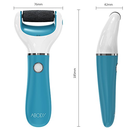 Abody Lima Electrica Pies, Pedicura Lima Pies, Durezas Lima Pedicura Electrico, Set de Manicura y Pedicura para Pies Secos y Húmedos, Elimina Fácilmente Callos y Piel