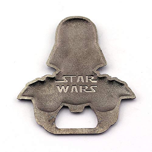 Abrebotellas Star Wars de Bayram - Llavero Abrebotellas de Darth Vader de Star Wars - Abridor Metálico de Vino y Cerveza con Chapa - el Regalo de Fiesta Perfecto Herramientas de Cocina de Recuerdo