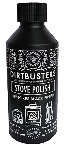 Abrillantador para estufas Dirtbusters. De color negro. 250 ml. Para estufas de madera, chimeneas, parrillas y quemadores de leña