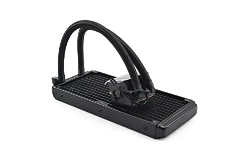 Abysm Atlántico 240 - Kit de Refrigeración Líquida 240 mm con Display de Temperatura y RPM, Color Negro