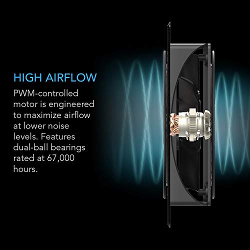 AC Infinity AIRTITAN T7, ventilador de ventilación de 30,5 cm con controlador de humedad de temperatura, para espacio de arrastre, sótano, garaje, ático, hidropónico, tiendas de campaña de cultivo