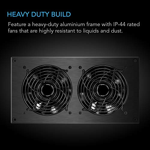 AC Infinity AIRTITAN T7, ventilador de ventilación de 30,5 cm con controlador de humedad de temperatura, para espacio de arrastre, sótano, garaje, ático, hidropónico, tiendas de campaña de cultivo