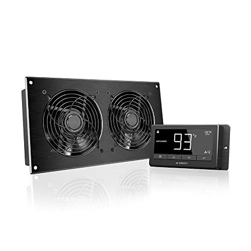 AC Infinity AIRTITAN T7, ventilador de ventilación de 30,5 cm con controlador de humedad de temperatura, para espacio de arrastre, sótano, garaje, ático, hidropónico, tiendas de campaña de cultivo