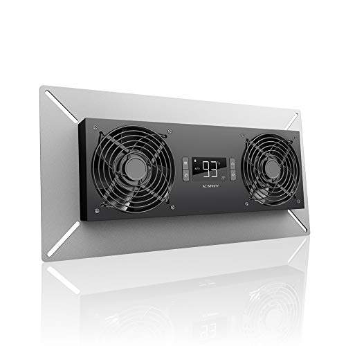 AC Infinity AIRTITAN T8-N, Crawlspace Ventilador de ventilación para sótano, con controlador de temperatura y deshumidistato, clasificación IP-44, admisión