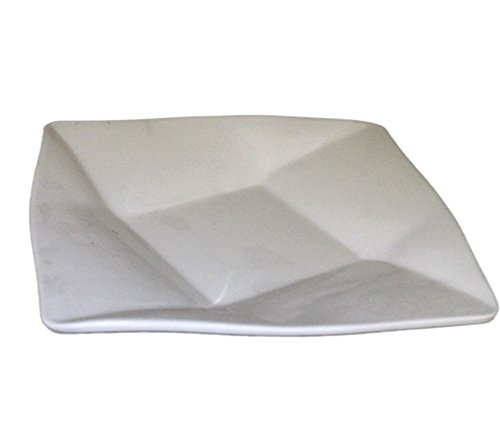 Acan Plato Cuadrado de melamina 25 x 25 cm Blanco