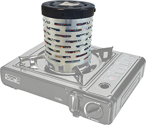 Accesorio de calefacción para hornillo de camping, calefacción de gas convertible, hasta 2 kW