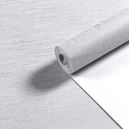 ACCEY Moderno minimalista pigmento puro color imitación diatomeas barro hogar papel pintado arpillera raya retro sala de estar dormitorio ingeniería papel tapiz-humo gris papel tapiz solo