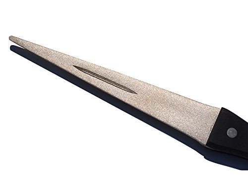 ACCOCO Afilado de Acero diamantado 27cm Diamant-Wetzstahl, Afilador de Cuchillos de Cocina para Chefs Profesionales, Barra de Afilado de Cuchillas