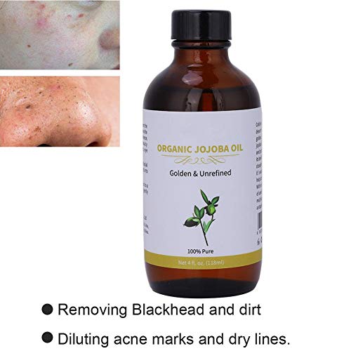 Aceite de jojoba orgánico, 30 ml 100% de agua humectante pura, reposición de poros, limpieza, cuidado de la piel, cuidado facial, aceite de esencia