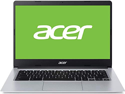 Acer Chromebook 314 - Ordenador Portátil 14" FullHD (Intel Celeron N4020, 4GB RAM, 64GB eMMc, Intel UHD Graphics, Chrome OS), Color Plata - Teclado Qwerty Español