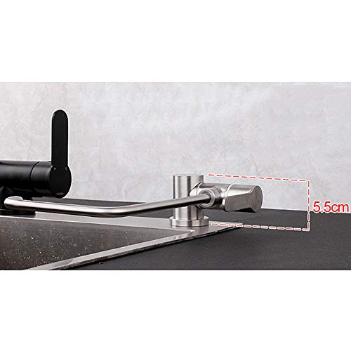 Acero inoxidable 304, grifo cocina osmosis abatible, grifo cocina y osmosis, ventana interna plegable, grifo,1/2"o 1/4"-Grifo puro plegable en ángulo recto