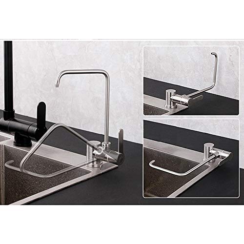 Acero inoxidable 304, grifo cocina osmosis abatible, grifo cocina y osmosis, ventana interna plegable, grifo,1/2"o 1/4"-Grifo puro plegable en ángulo recto