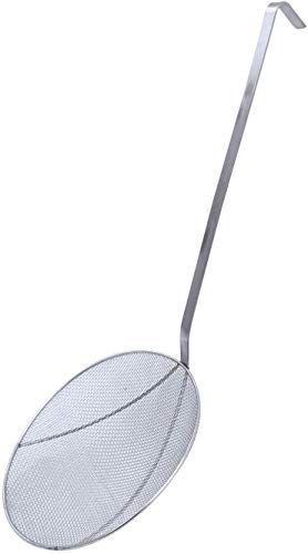 Acero inoxidable Araña Colador Skimmer Cucharón para freír Cocinar Uso de utensilios de cocina Hogar / Restaurante Colador de cocina de metal profesional Colador de alambre Skimmer con mango