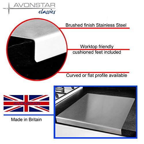 Acero inoxidable Worktop Saver Picar borde cuadrado, plano o redondo, ver todos los tamaños de variación (600 x 450 mm cuadrado plegado)