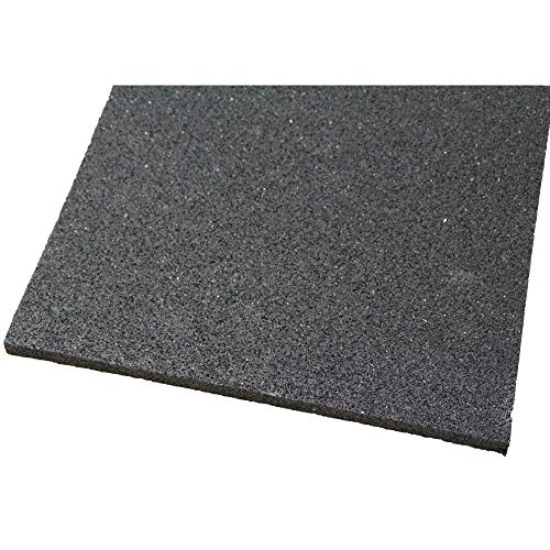 acerto 31698 Alfombra antivibraciones - Estera de la lavadora - 60x60x2cm - Caucho granulado