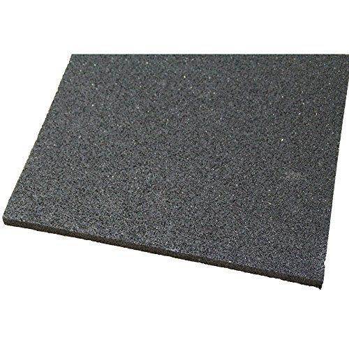 acerto 31698 Alfombra antivibraciones - Estera de la lavadora - 60x60x2cm - Caucho granulado