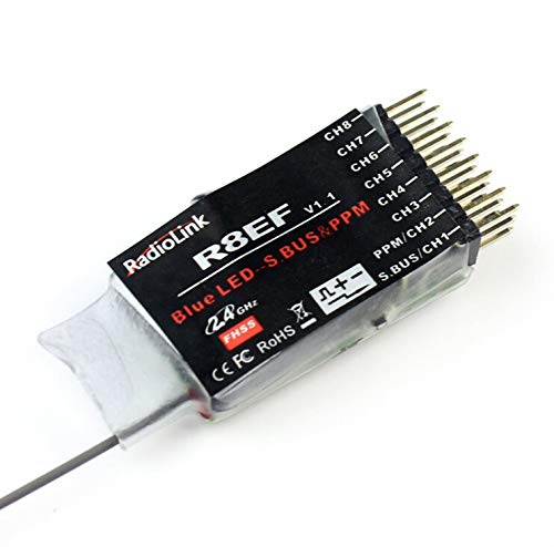 ACHICOO R8EF 2.4 G 8 Canales FHSS 8 Canales Receptor para T8FB Soporte S-Bus PPM PWM Señal Quadcopter Multicopter Avión