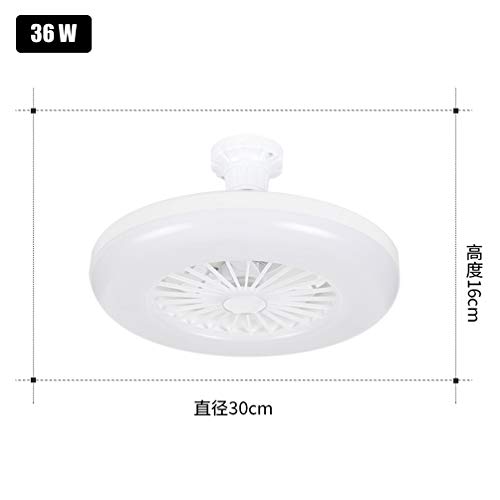 ACHNC Ventilador de Techo Pequeño Con Luz, 36W Moderna Simple LED Lámpara de Techo Con Ventilador Para Dormitorio Balcón Baño Cocina Restaurante Estudio Infantil Iluminación, E27