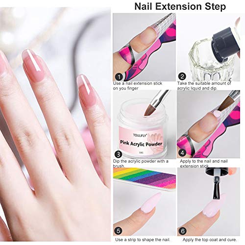 Acrylic Nail Kit,Acrylic Powder and Liquid,Polvo Acrílico y Líquido,Acrylic Nail Starter Kit,por Decoración de Uñas,Professional Acrylic Nail System,Vidrio Octogonal(Liquido: 30ml, Polvo: 10g)