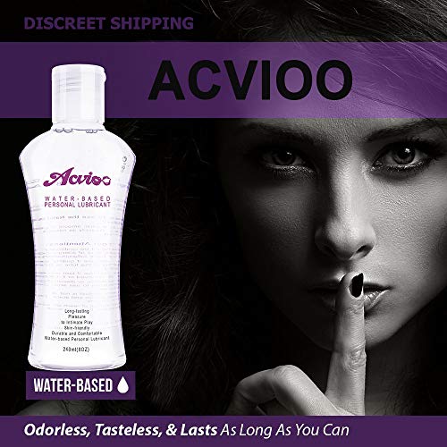 ACVIOO Gel Lubricante Anal Íntimo a Base de Agua Lubricantes Sexuales Natural a Larga Duración Sin Paraben Fragancia - 240ml