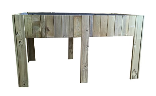 AD servicios Mesa de Cultivo Grande (Huerto Urbano) de Madera tratada 150x80x80 cm
