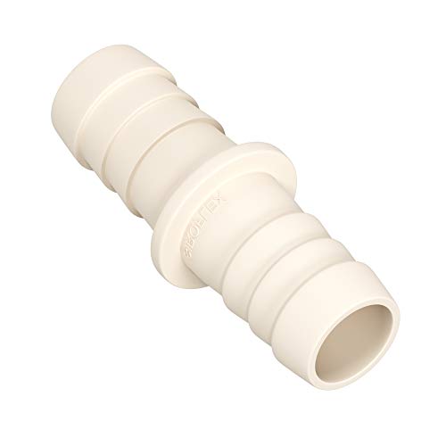Adaptador de manguera de desagüe de plástico para lavadora lavavajillas por ambos lados – 17/17 mm de diámetro