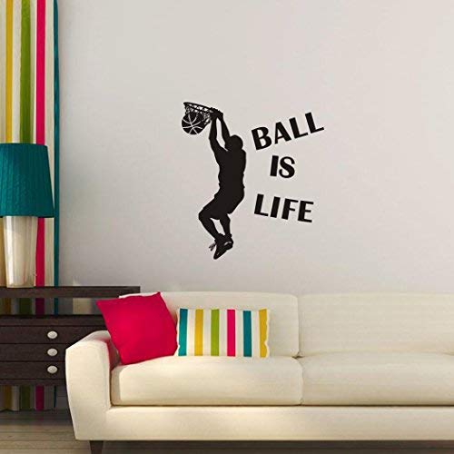 Adhesivos de Pared Controladores Pegatina de Pared Vinilo Gamer de Consola vidoejuegos, Papel Pintado de la decoración del Dormitorio de la Sala de Juegos (Ball)