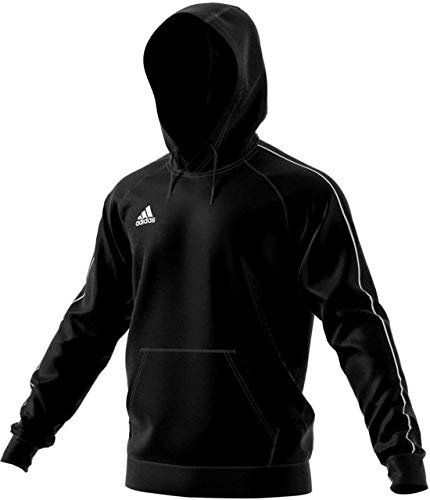 Adidas CORE18 Hoody Y Sudadera, Unisex Niños, Negro/Blanco, 128